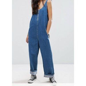 Noisy May ASOS | Relaxed Fit Mom Denim Jumpsuit | Small